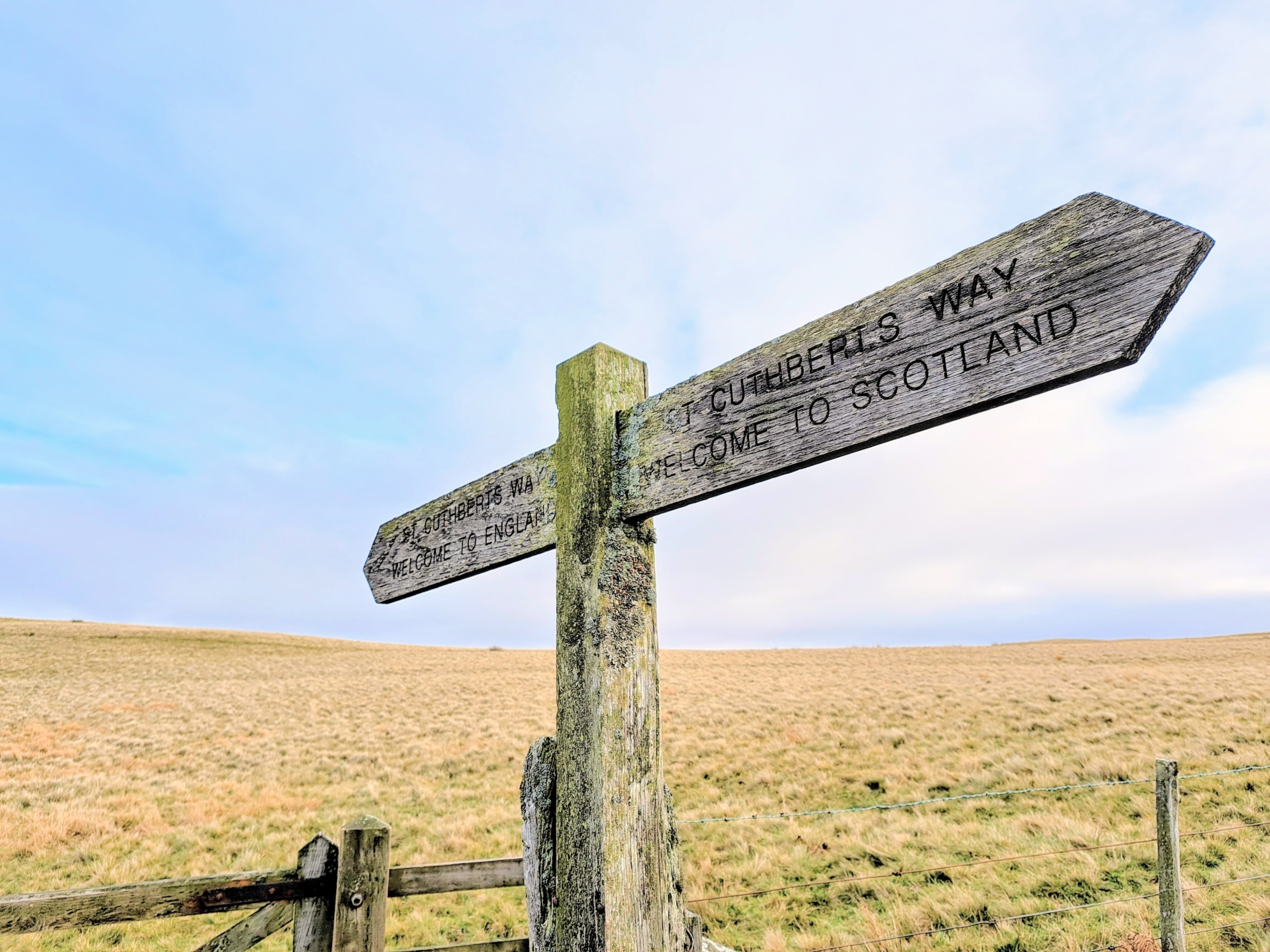 St Cuthberts Way Welcome to England Welcome to Scotland
